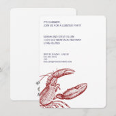 Lobster-partij Kaart (Voorkant / Achterkant)