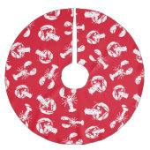 Lobster Pattern Red White Kerstboom Rok (Voorkant)