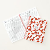 Lobster Personalized Seafood Recipe Notitieboek (Binnen)