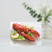 Lobster Photo Briefkaart (Staand voorkant)