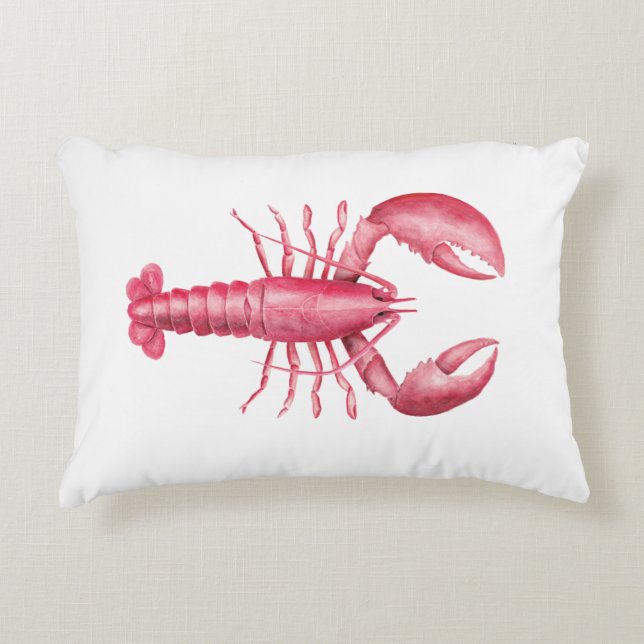 Lobster Pillow Accent Kussen (Voorkant)