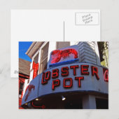 Lobster Pot Neon Sign Briefkaart (Voorkant / Achterkant)