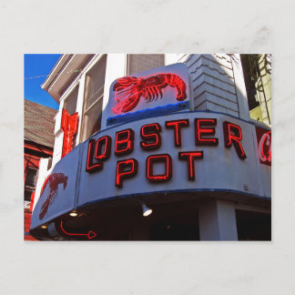 Lobster Pot Neon Sign Briefkaart