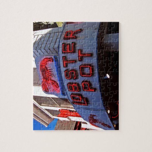 Lobster Pot Neon Sign Legpuzzel (Verticaal)