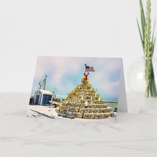 Lobster pot tree in Plymouth MA Kaart (Voorkant)