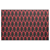 Lobster Print Fabric Black Stof (Fat Quarter)