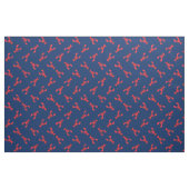 Lobster Print Fabric Navy Blue Stof (Fat Quarter)