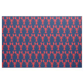 Lobster Print Fabric Navy Blue Stof (Fat Quarter)