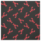 Lobster Print Fabric Stof (Swatch)