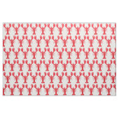 Lobster Print Fabric White Stof (Fat Quarter)