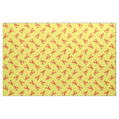 Lobster Print Fabric Yellow Stof (Fat Quarter)