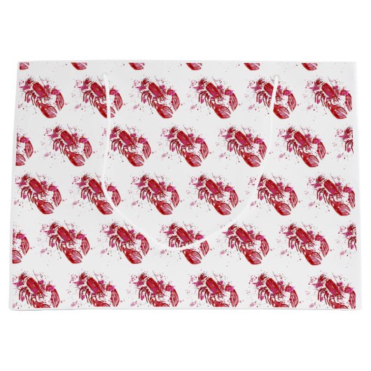 Lobster Print Groot Cadeauzakje (Voorkant)
