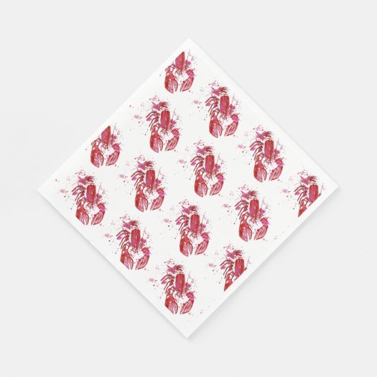 Lobster Print Servet (Hoek)