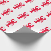Lobster Print Wrapping Paper Cadeaupapier (Hoek)