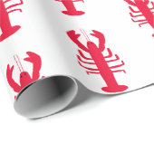 Lobster Print Wrapping Paper Cadeaupapier (Rol Hoek)