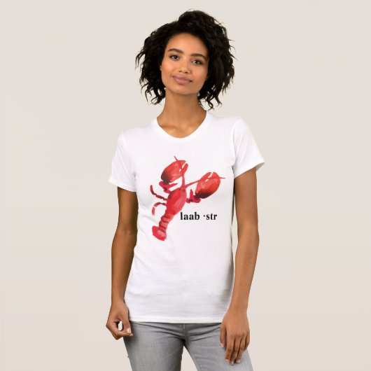 Lobster Pronunciation T-shirt (Voorkant volledig)