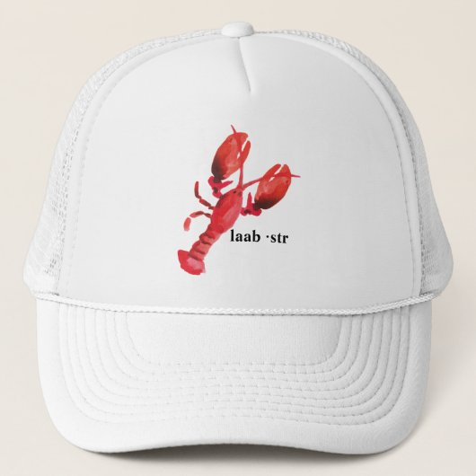 Lobster Pronunciation Trucker Pet (Voorkant)