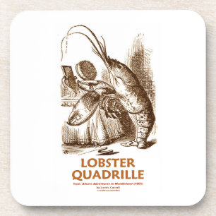 Lobster Quadrille (Humor van de Penseelspiegel van Drankjes Onderzetter