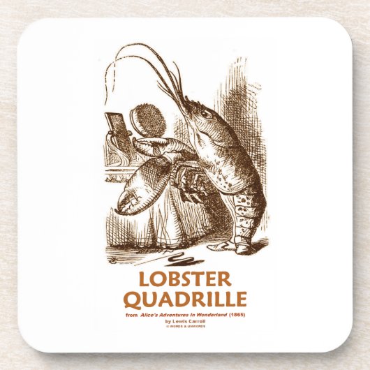 Lobster Quadrille (Humor van de Penseelspiegel van Drankjes Onderzetter (Voorkant)