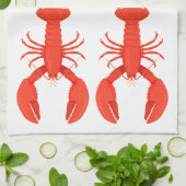 Lobster Quartet Kitchen Towel Theedoek (Gevouwen)