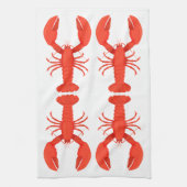 Lobster Quartet Kitchen Towel Theedoek (Verticaal)