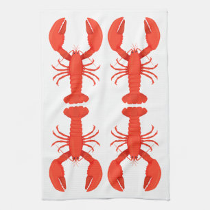Lobster Quartet Kitchen Towel Theedoek