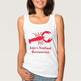 Lobster Red Jojo's (naam) restaurant voor zeevruch T-shirt