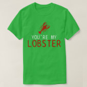Lobster red t-shirt (Design voorkant)