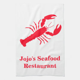 Lobster Red White Jojo's (naam) restaurant voor ze Theedoek