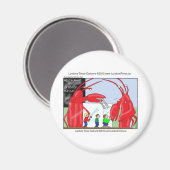 Lobster Restaurant Funny T - shirts Mokken & Gifts Magneet (Voorkant / Achterkant)