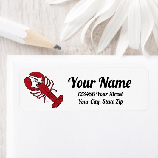 Lobster Return Adres Label (Insitu)