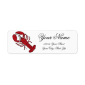 Lobster Return Adres Label (Voorkant)