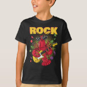  Lobster Rocker op gitaar T-shirt (Voorkant)