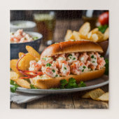 Lobster Roll And Potato Chips Legpuzzel (Verticaal)