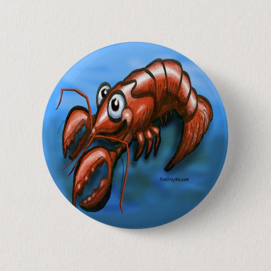 Lobster Ronde Button 5,7 Cm (Voorkant)