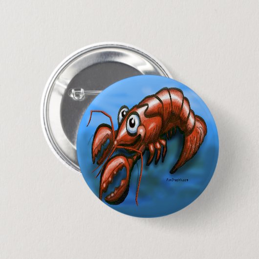 Lobster Ronde Button 5,7 Cm (Voorkant /achterkant)
