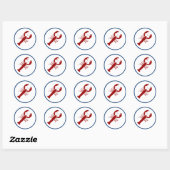 Lobster Ronde Sticker (Vel)