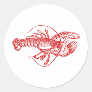 Lobster Ronde Sticker