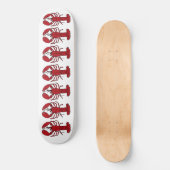 Lobster rood wit Aangepast Schaats breed Persoonlijk Skateboard (Voorkant)