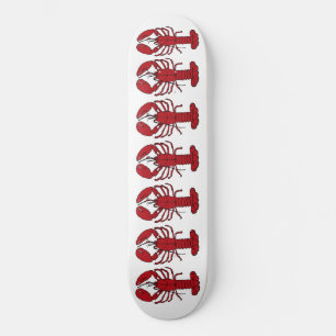Lobster rood wit Aangepast Schaats breed Persoonlijk Skateboard