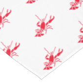 Lobster rood wit patroon leuk modern plezier tafelkleed (Gekanteld)