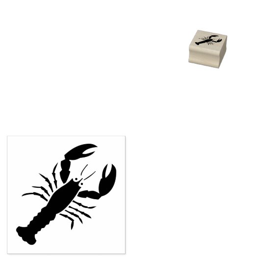 "Lobster" Rubberen stempel (Gestempeld)