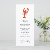 Lobster Seafood Party Menu Kaart