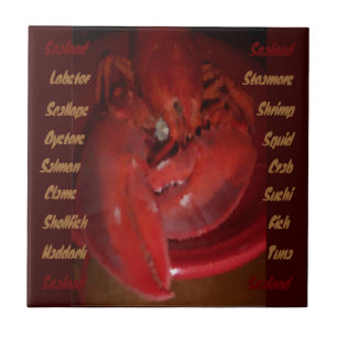Lobster Seafood tegel Tegeltje