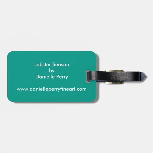 Lobster Season Bagagelabel (Achterkant horizontaal)