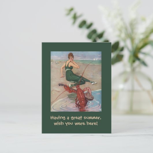 Lobster Serenade Briefkaart (Staand voorkant)