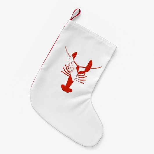 Lobster Shaped Scuba Dive Flag Kerstmis stoppen Kleine Kerstsok (Voorkant (Hangend))