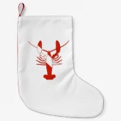 Lobster Shaped Scuba Dive Flag Kerstmis stoppen Kleine Kerstsok (Voorkant)