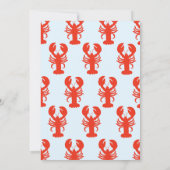 Lobster She's a Catch Beach Coastal Bridal Shower Kaart (Achterkant)