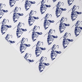 Lobster Silhouette #1 Tekenblauw Tissuepapier (Detail)